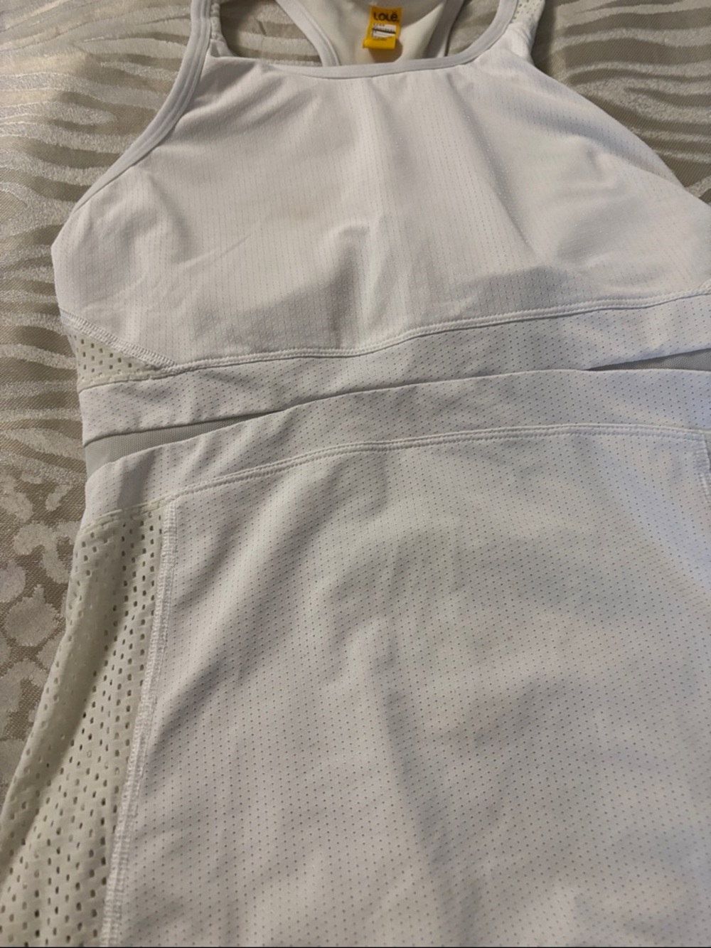 Lole White Athletic Tank Top